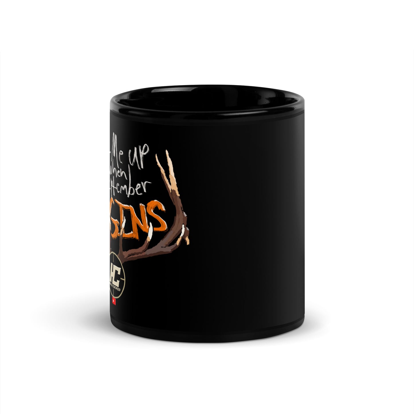 September Begins Black Glossy Mug